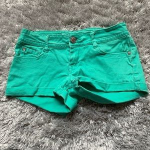 Turquoise shorts